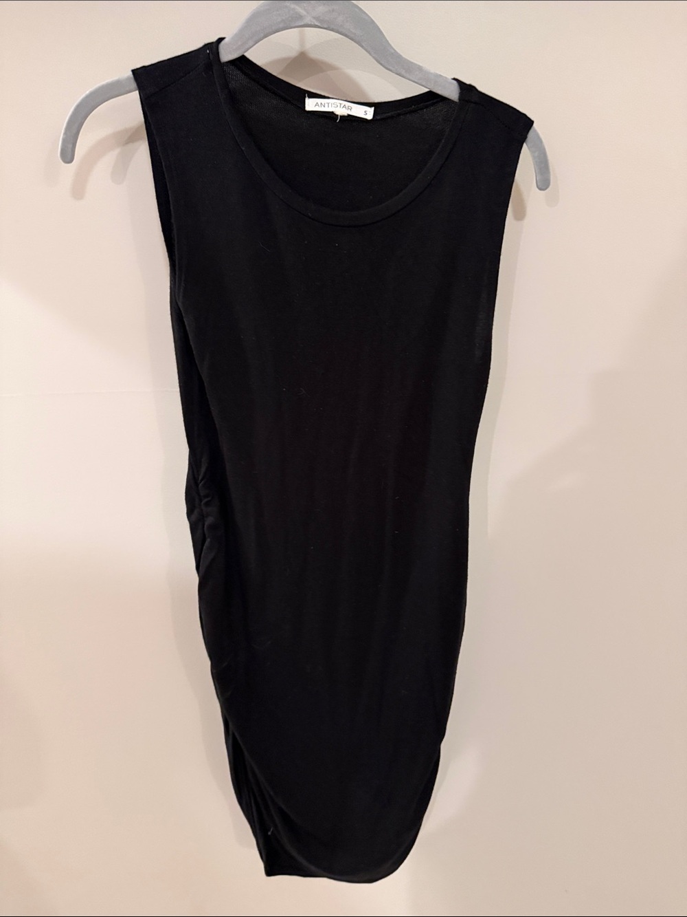 ANTISTAR Black Sleeveless Mini Dress